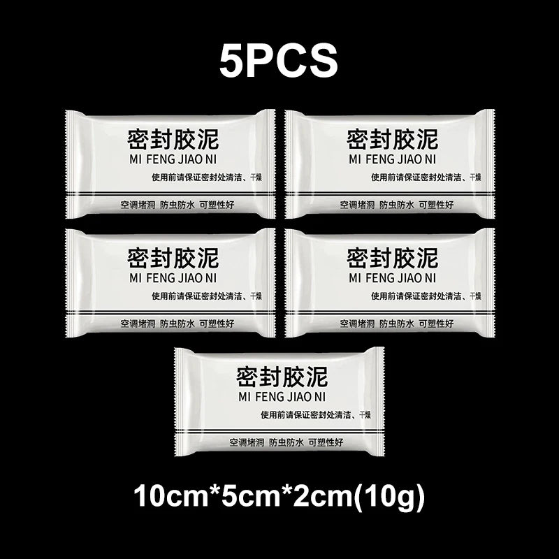 1/5/10/30PCS Bathroom Solid Glue Waterproof Sealant Wall Hole Sealant Seal Sealing Paste Sewer Pipe Caulking Agent Super Sealers