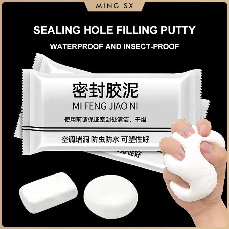 1/5/10/30PCS Bathroom Solid Glue Waterproof Sealant Wall Hole Sealant Seal Sealing Paste Sewer Pipe Caulking Agent Super Sealers